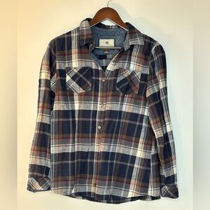 Legendary Whitetails Navy Plaid Button Down Shirt
